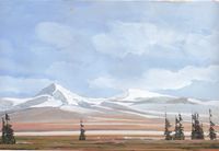 Tundra Bild 75 Acryl auf Leinwand 20 x 30 cm
